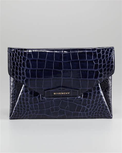 givenchy blue antigona clutch|givenchy antigona handbags.